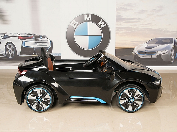 BMW i8 12V Ride On Kids Battery Power Wheels Car RC Remote Black | eBay